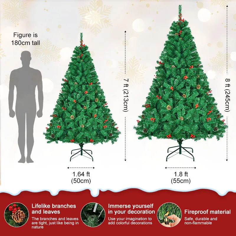 Classic Pine Tree 7FT/8FT Artificial Christmas Tree