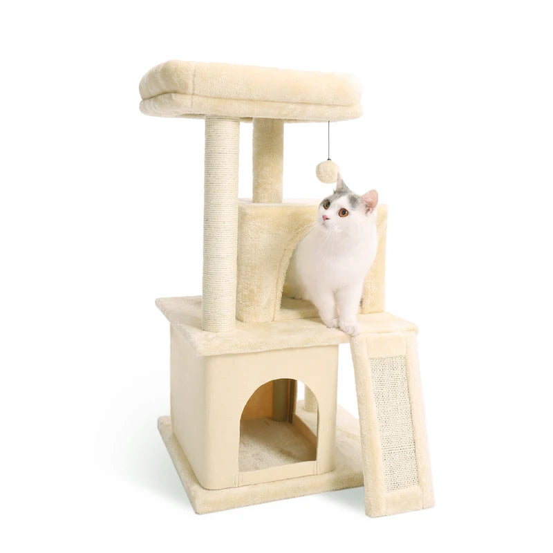 Cat Tree Tower Condo with Scratching Posts