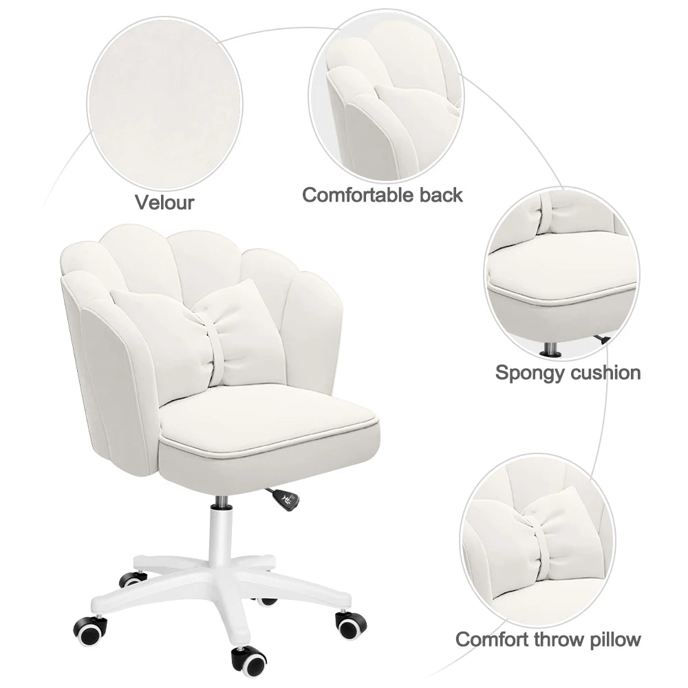 Home Office Butterfly Chair With Bow Cushion
