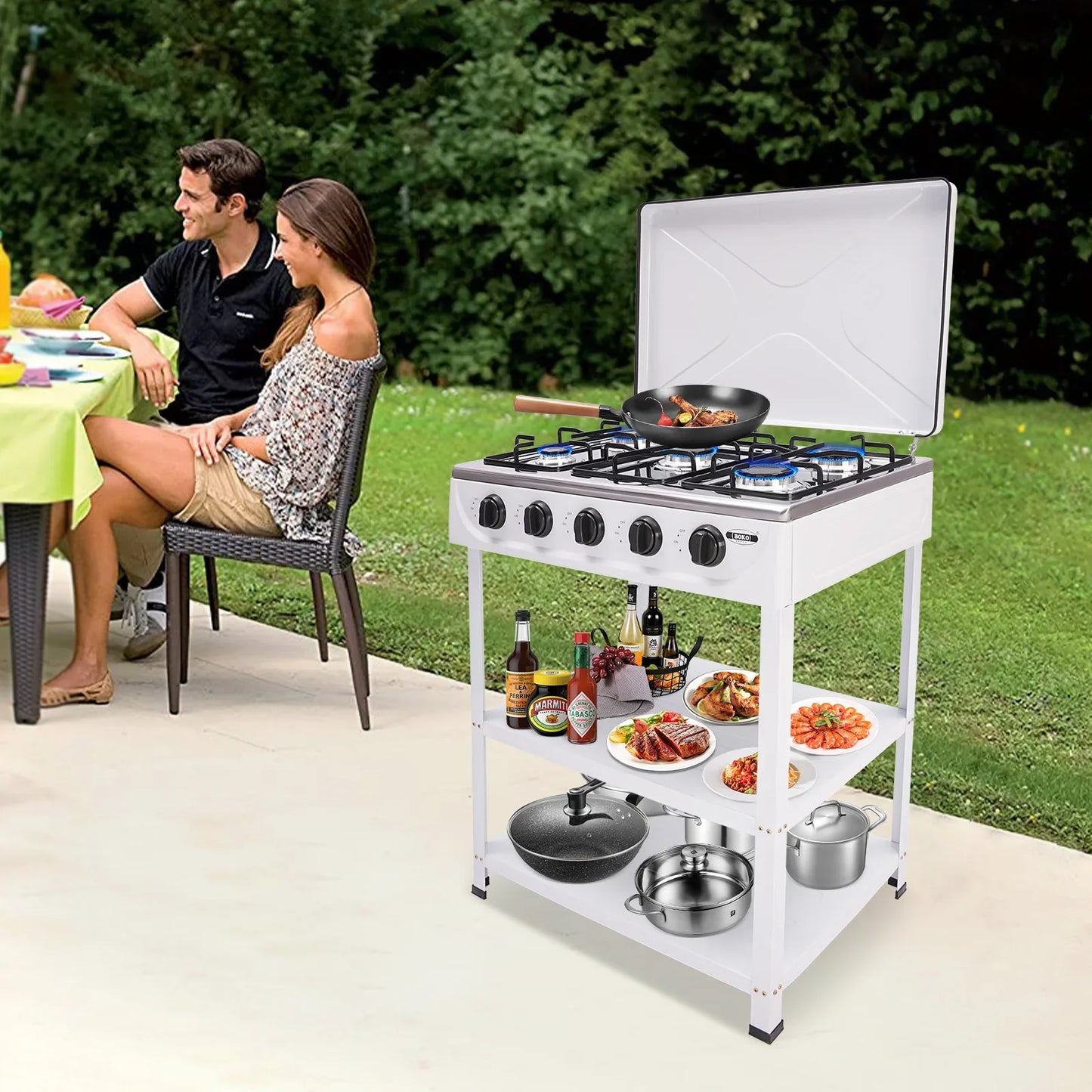 5-Burner Gas Stove