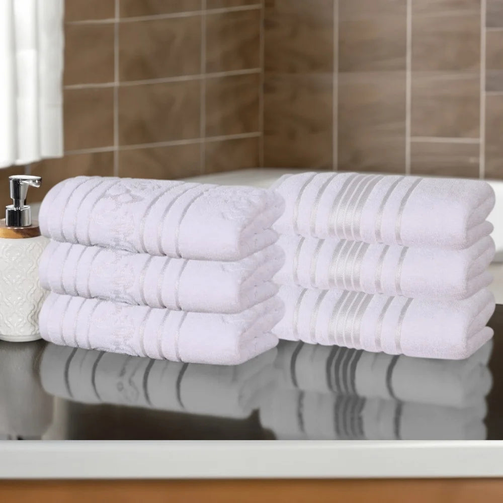 Cotton Floral Hand Towel Set