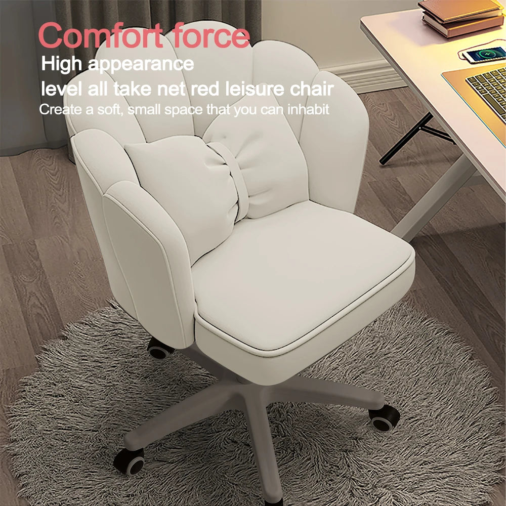 Home Office Butterfly Chair With Bow Cushion