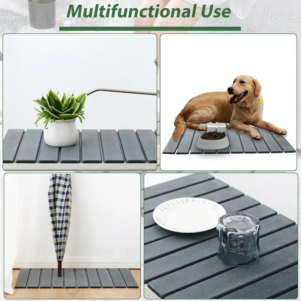 Stone Bath Mat Set Quick Dry Non-Slip