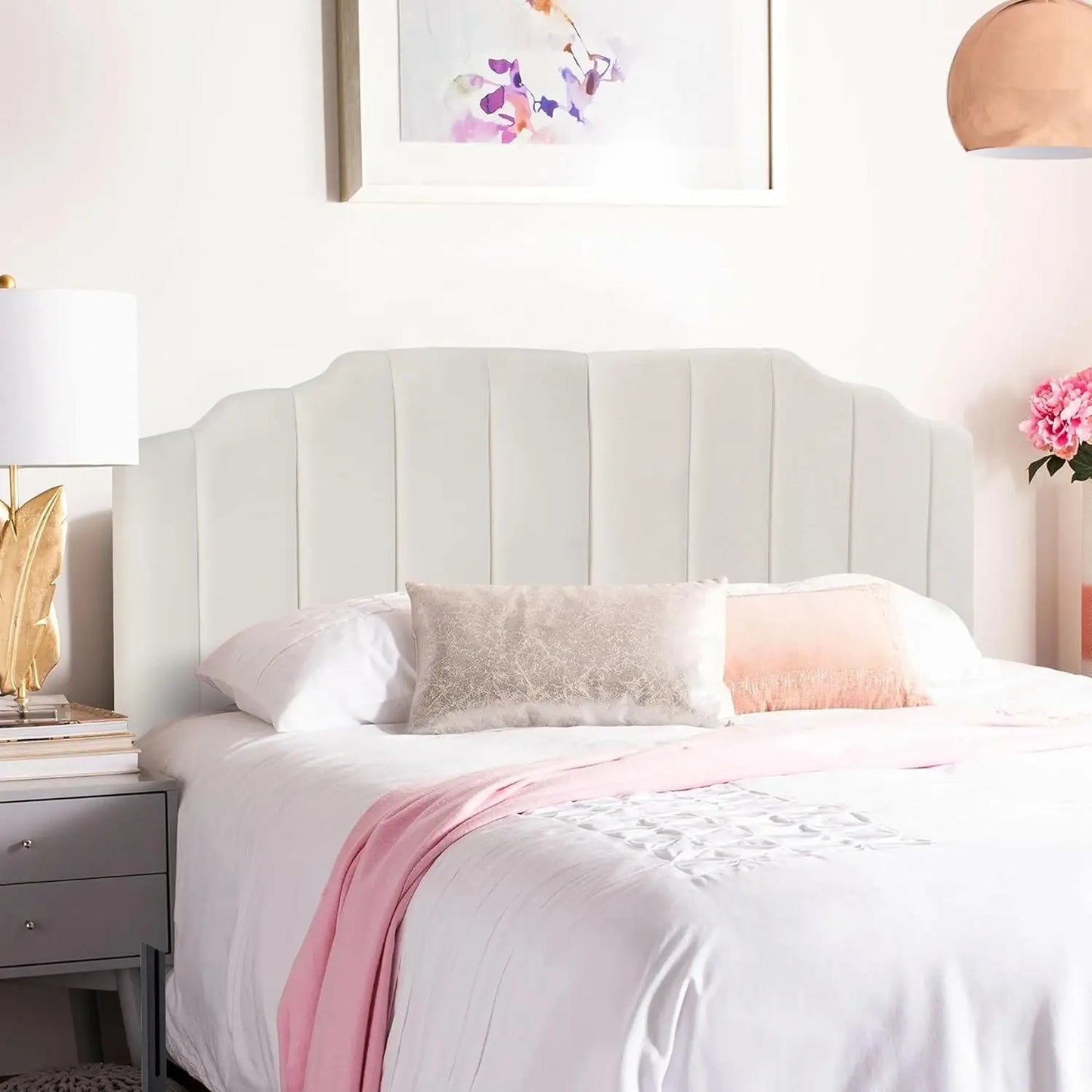 Velvet Upholstered Headboard Queen/Full Size