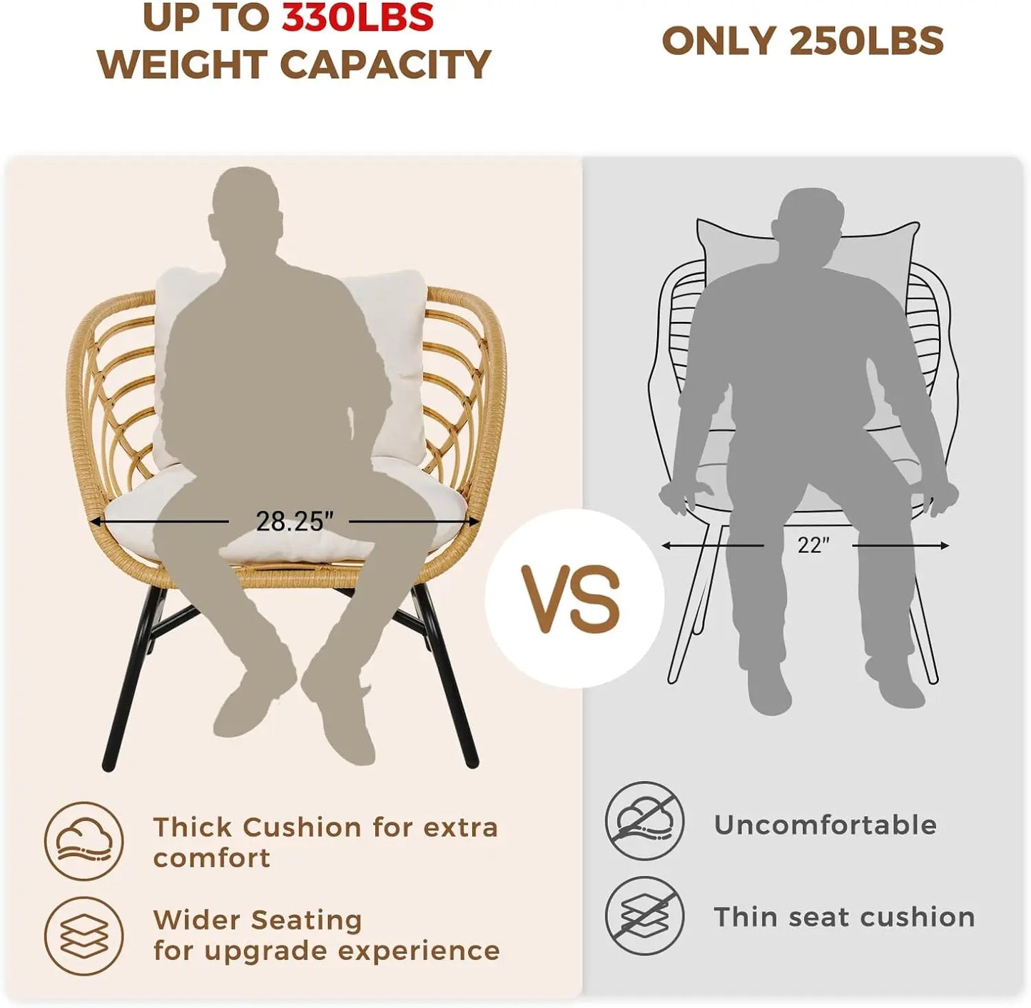3-Piece Outdoor Furniture Set