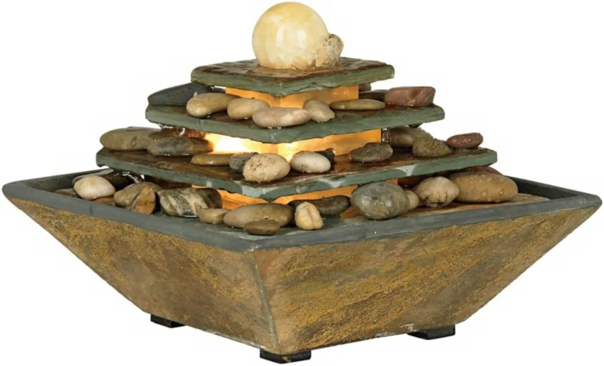 Zen Stone Feng Shui Ball Water Fountain