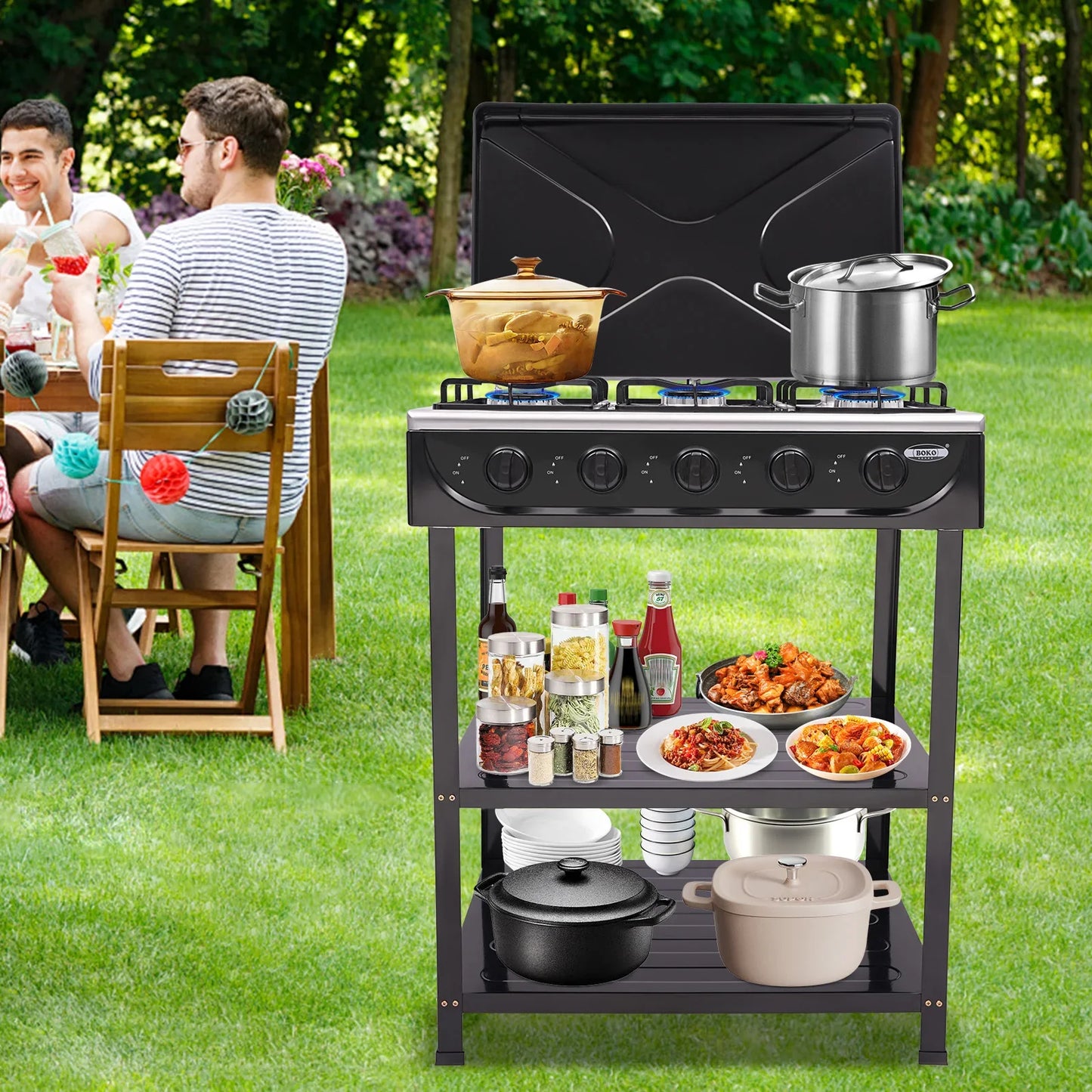 5-Burner Gas Stove
