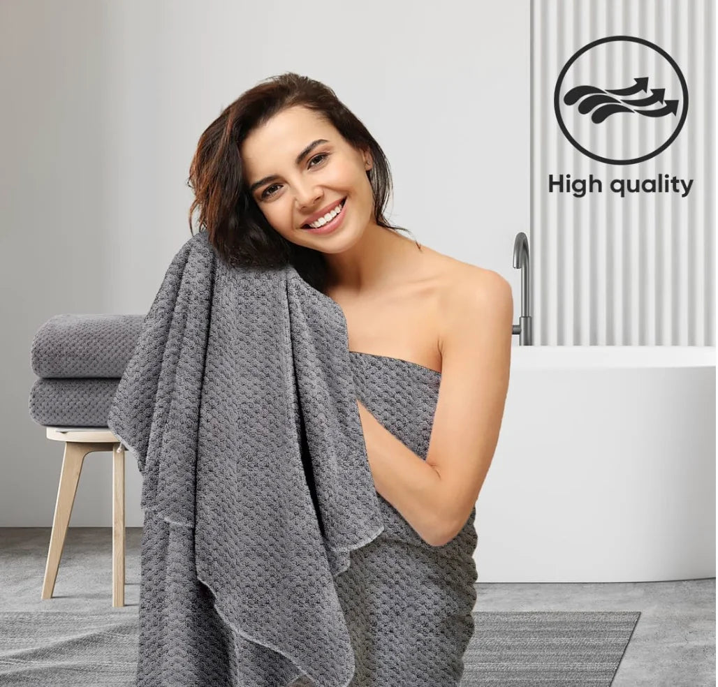 Bath Towel Set Pack of 2, (27 x 54 Inches)