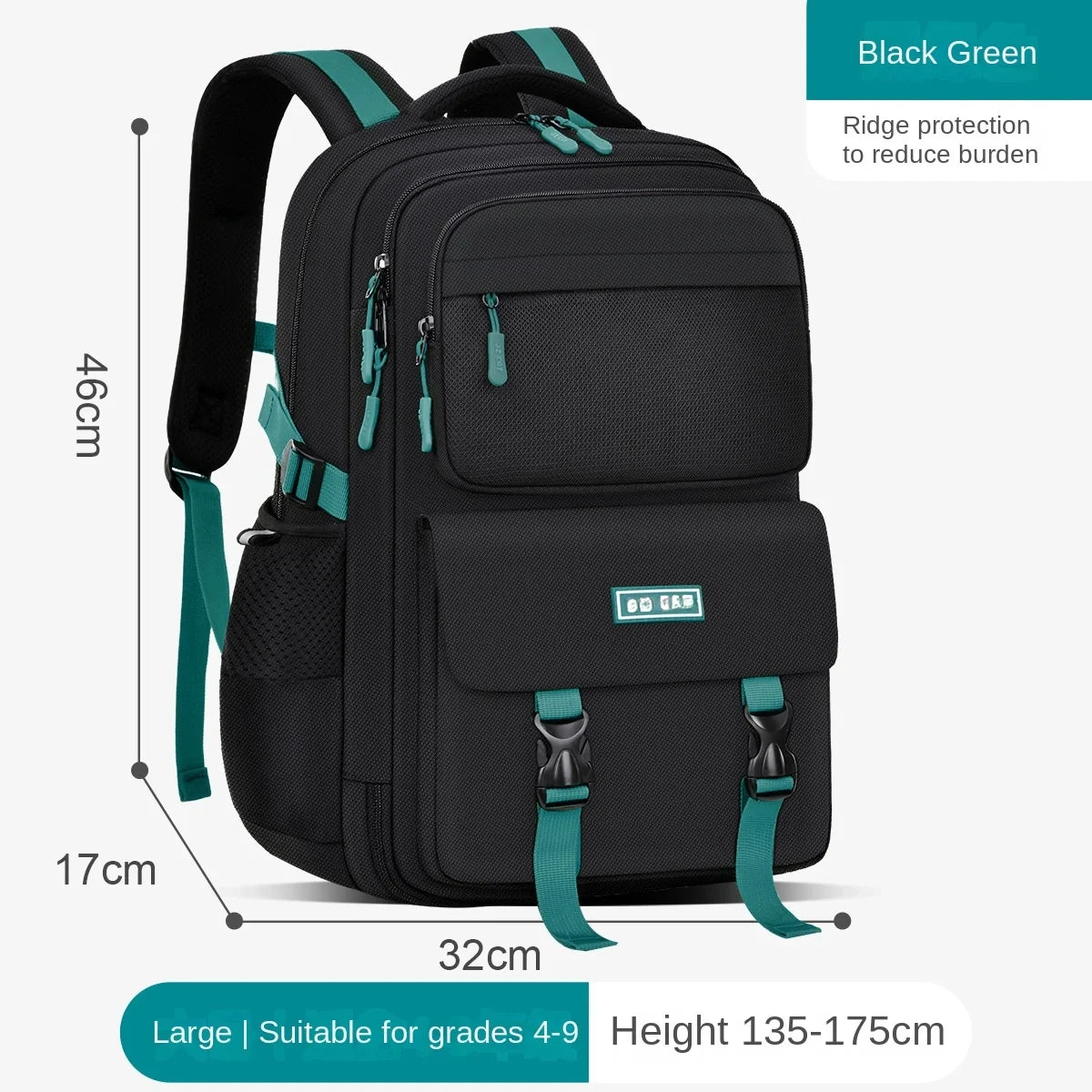 Boys Large Capacity Waterproof Backpack School Bag