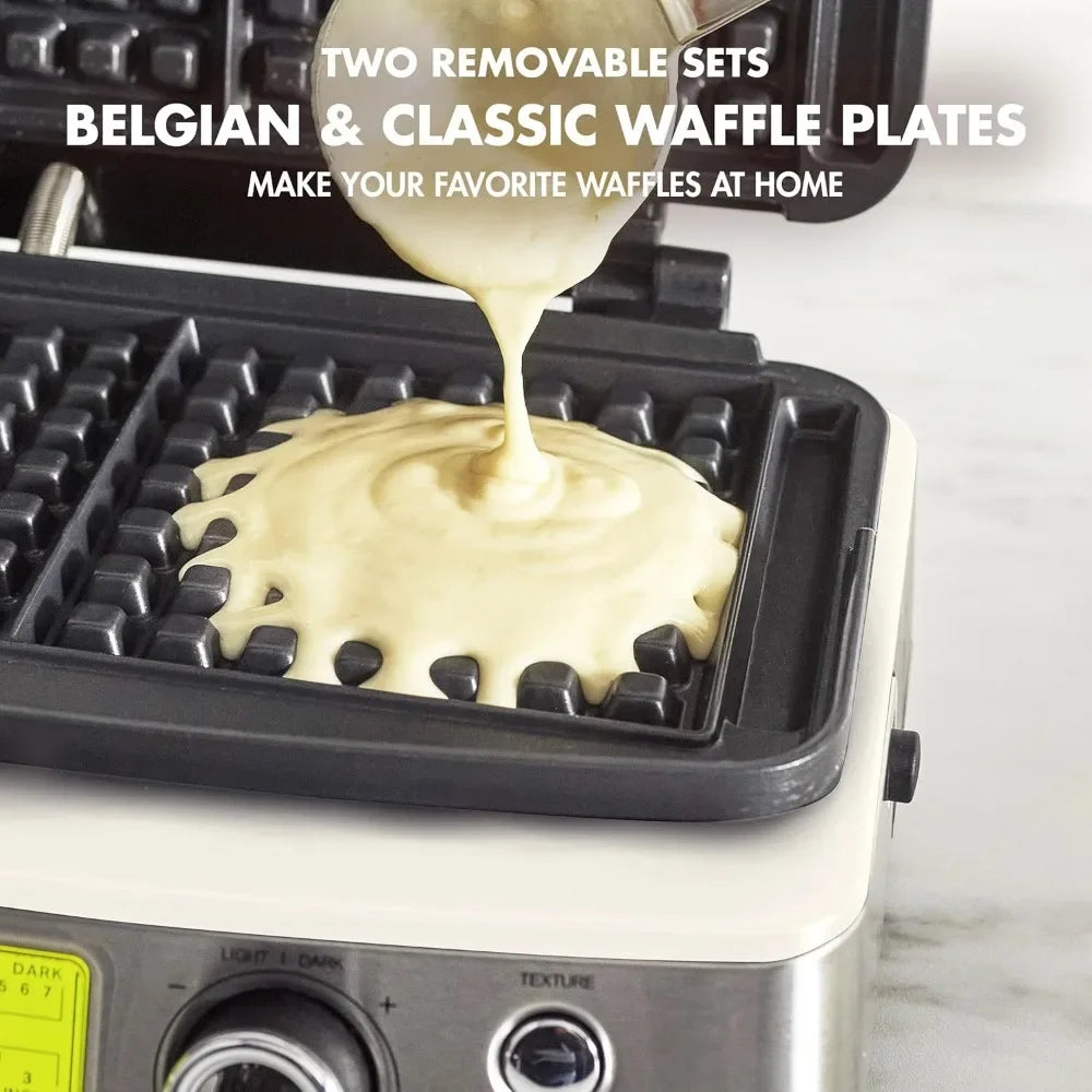 2-Square Belgian & Classic Waffle Iron