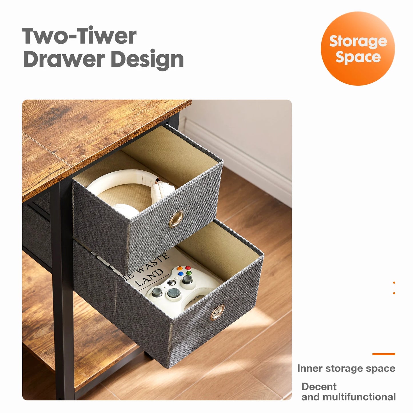 Computer Desk With Drawers