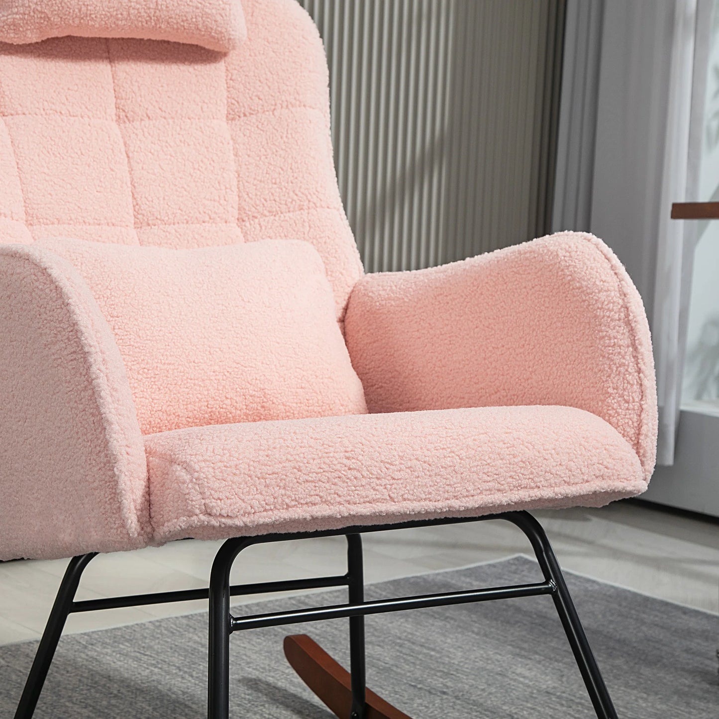Rocking Chair with Headrest