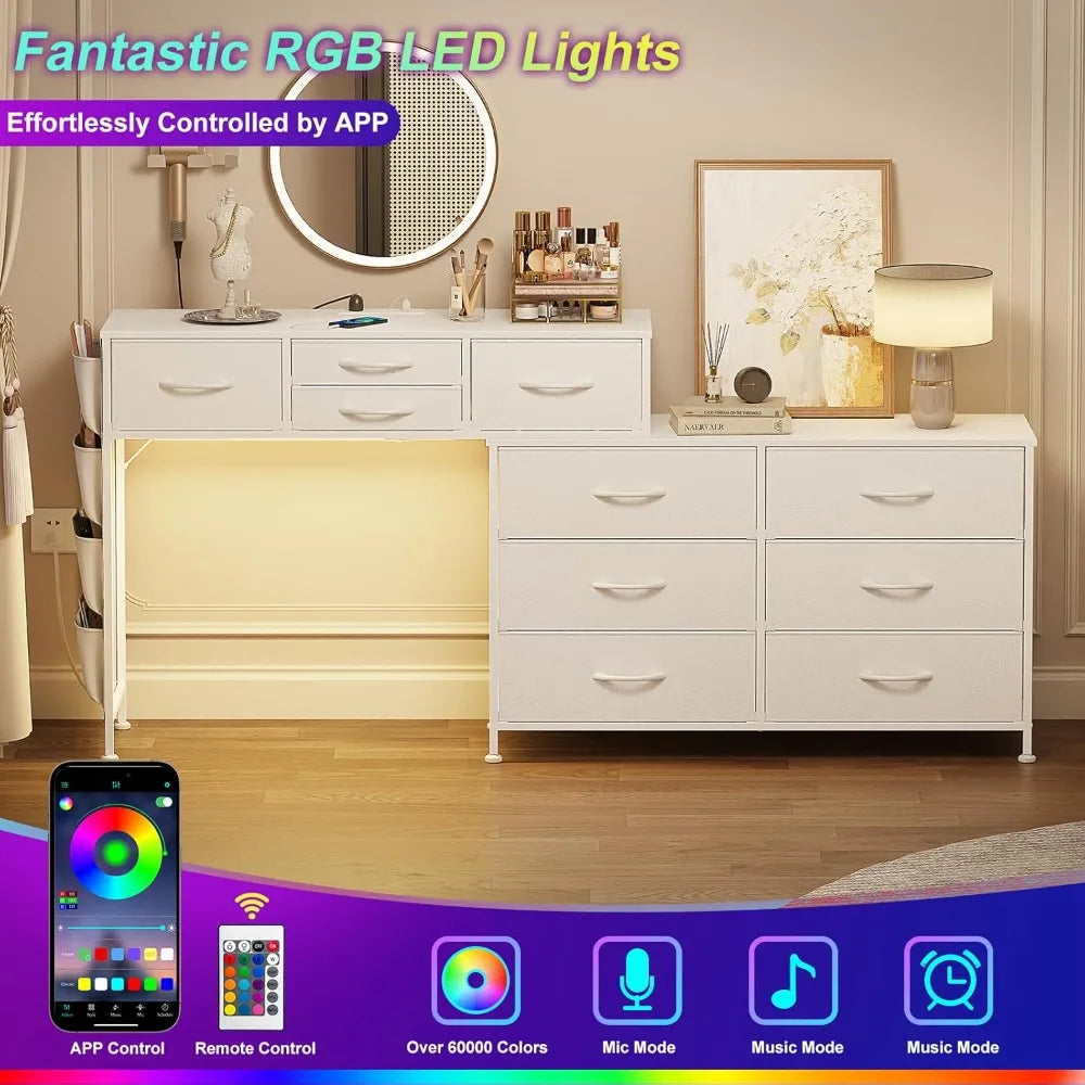 67 Inch Rotatable Dressing Table
