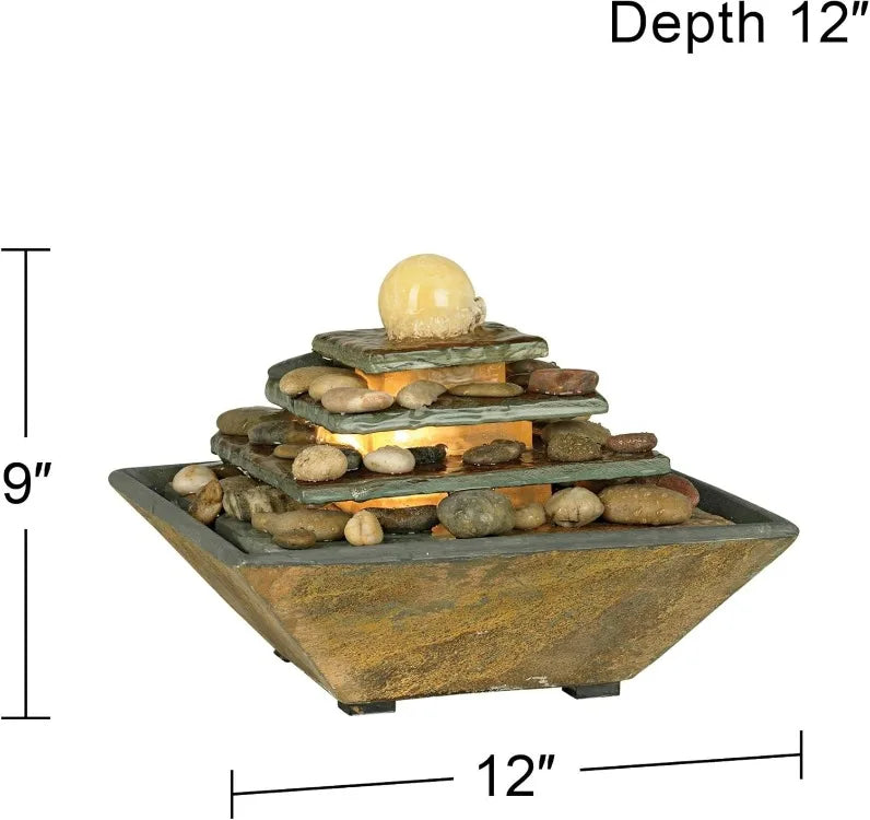 Zen Stone Feng Shui Ball Water Fountain