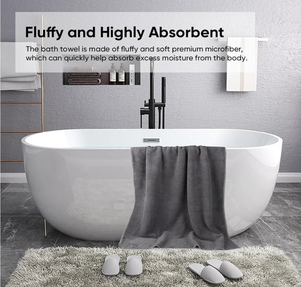 Bath Towel Set Pack of 2, (27 x 54 Inches)