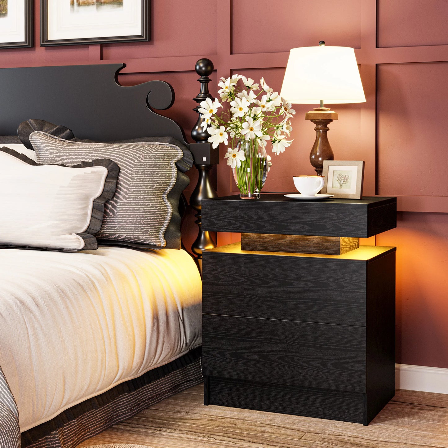 Night Stand with Charging Station
