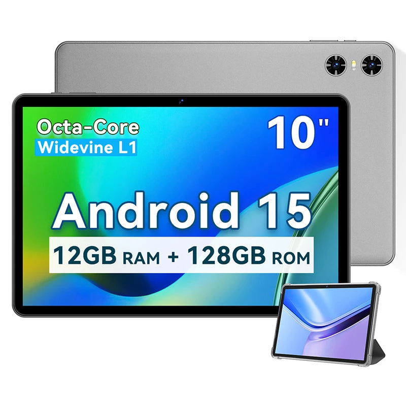 10.1" 2025 Tablet Android 15