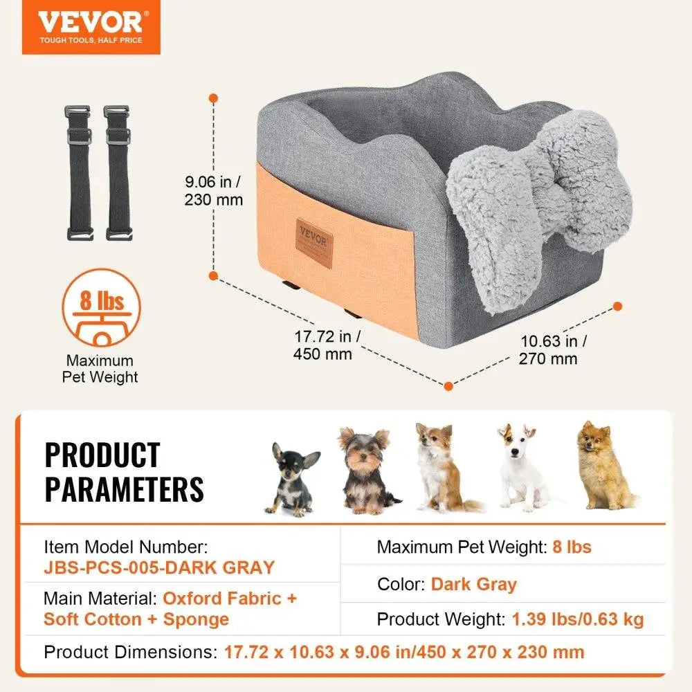 Car Seat Booster small Dogs 8 lbs