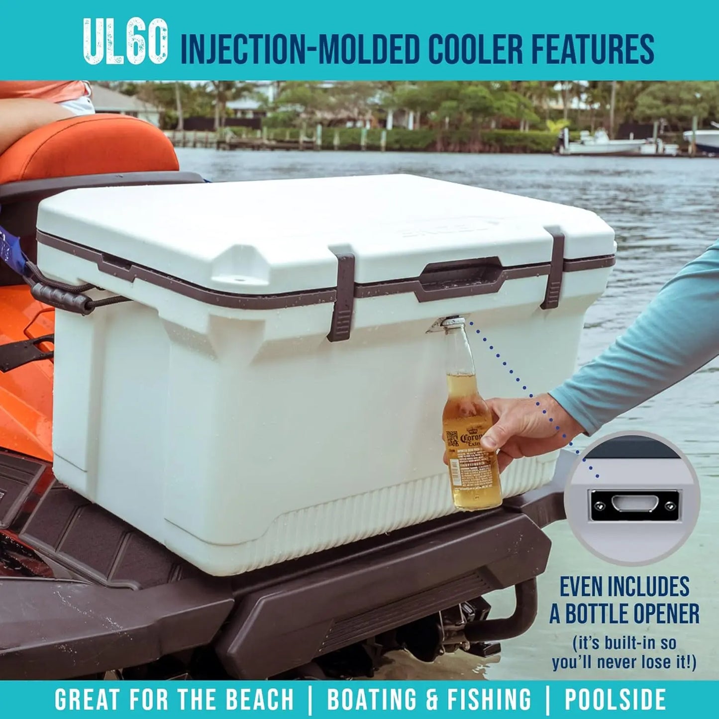60 QT Ultra-Light Injection Molded Cooler