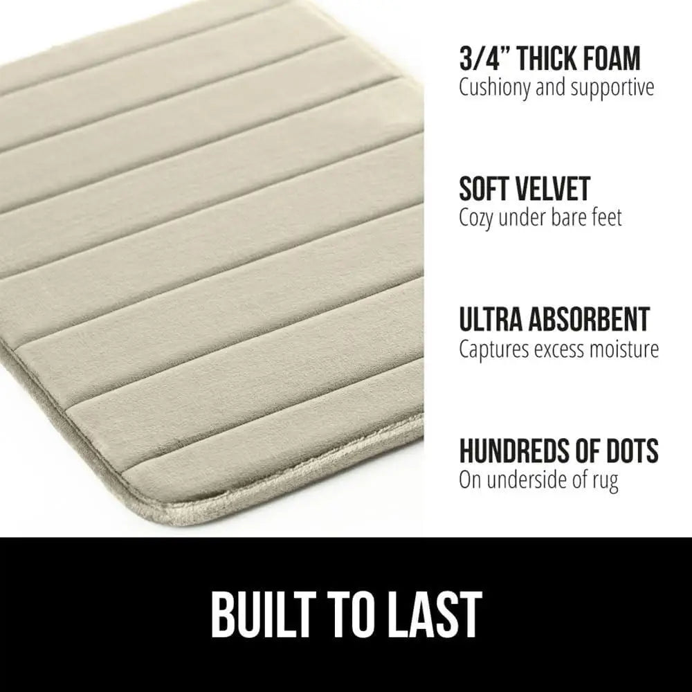 Thick Memory Foam Bath Mat Ultra Absorbent