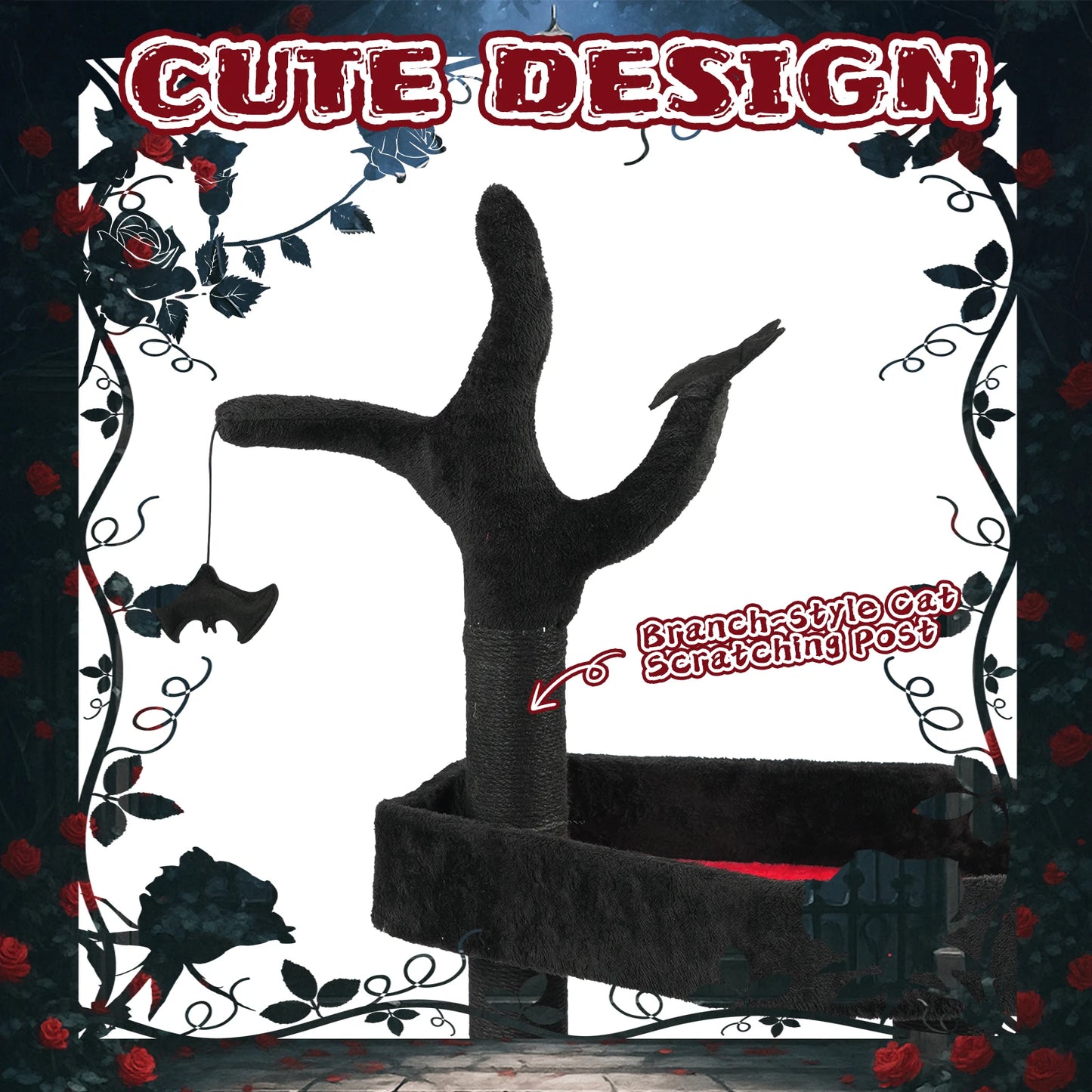 44.5" Heavy Duty Gothic Cat Tree