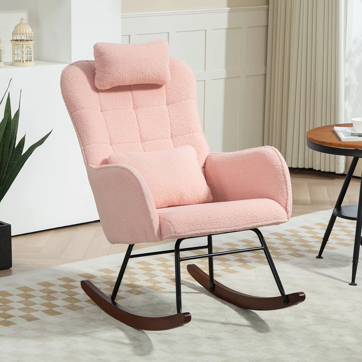 Rocking Chair with Headrest
