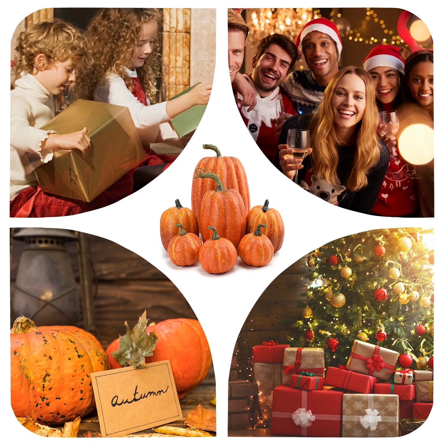 Fake Foam Pumpkins for Halloween Decorations