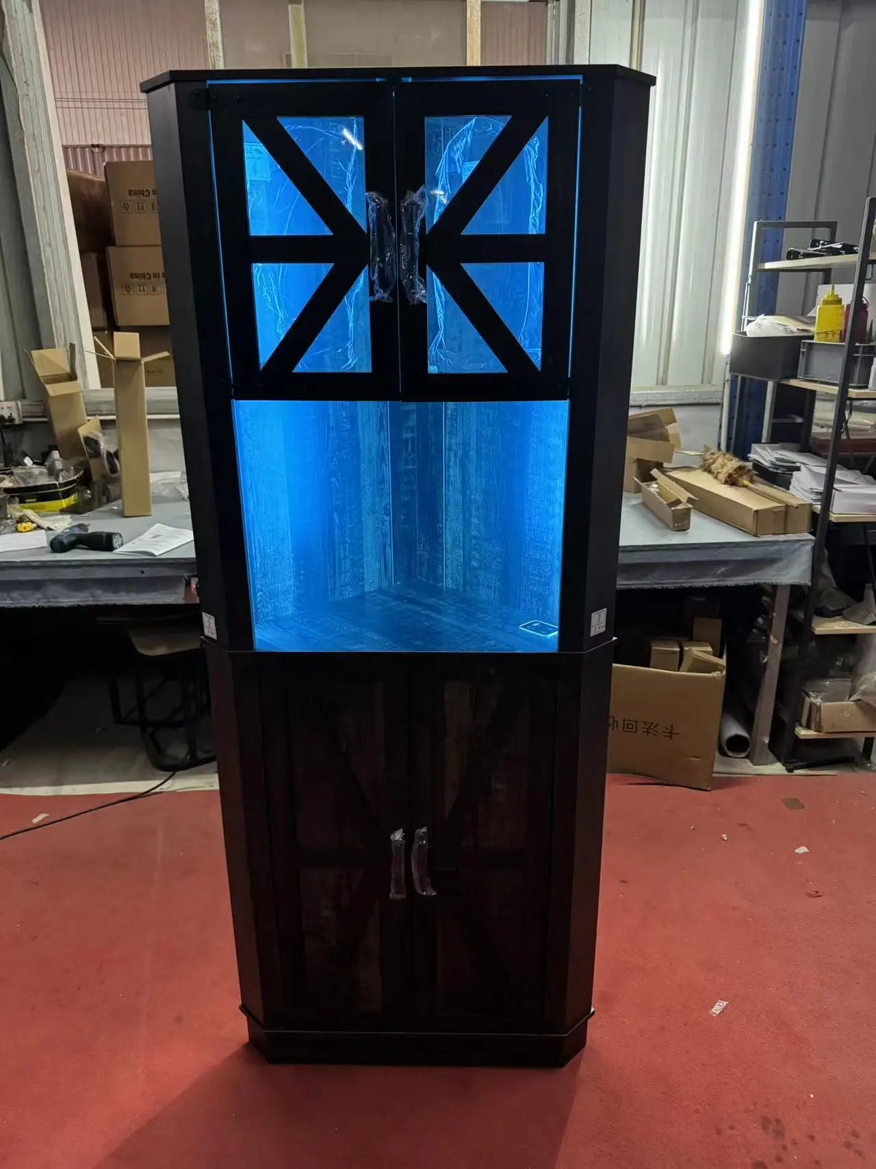 67" Tall Farmhouse Storage Cabinet