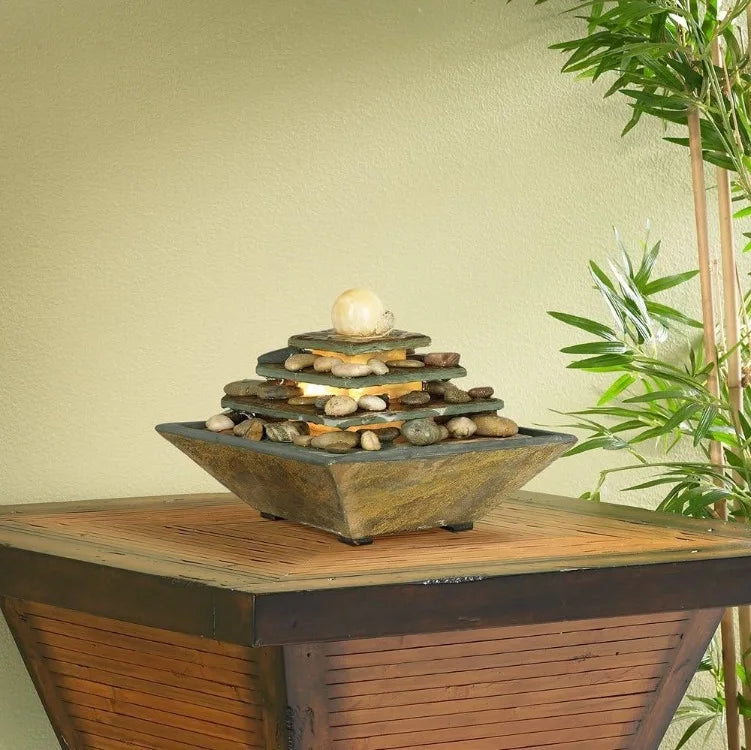 Zen Stone Feng Shui Ball Water Fountain