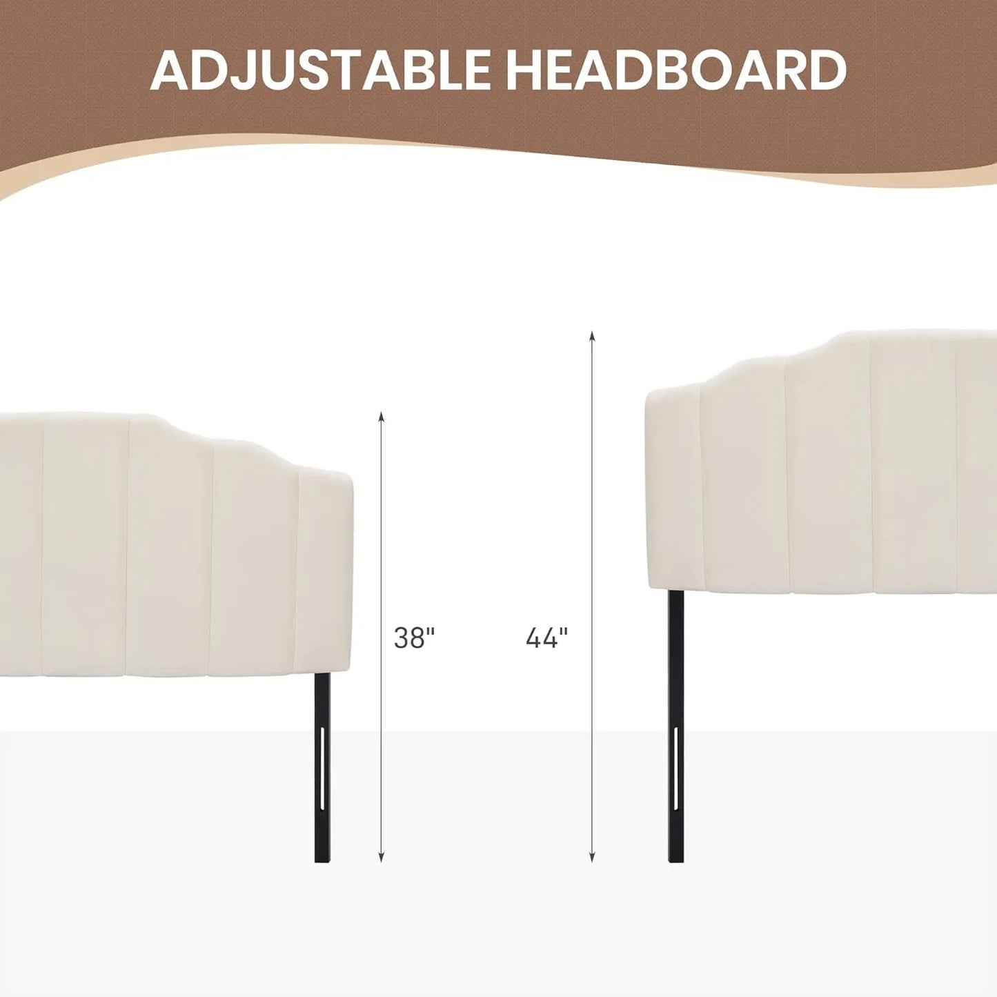 Velvet Upholstered Headboard Queen/Full Size