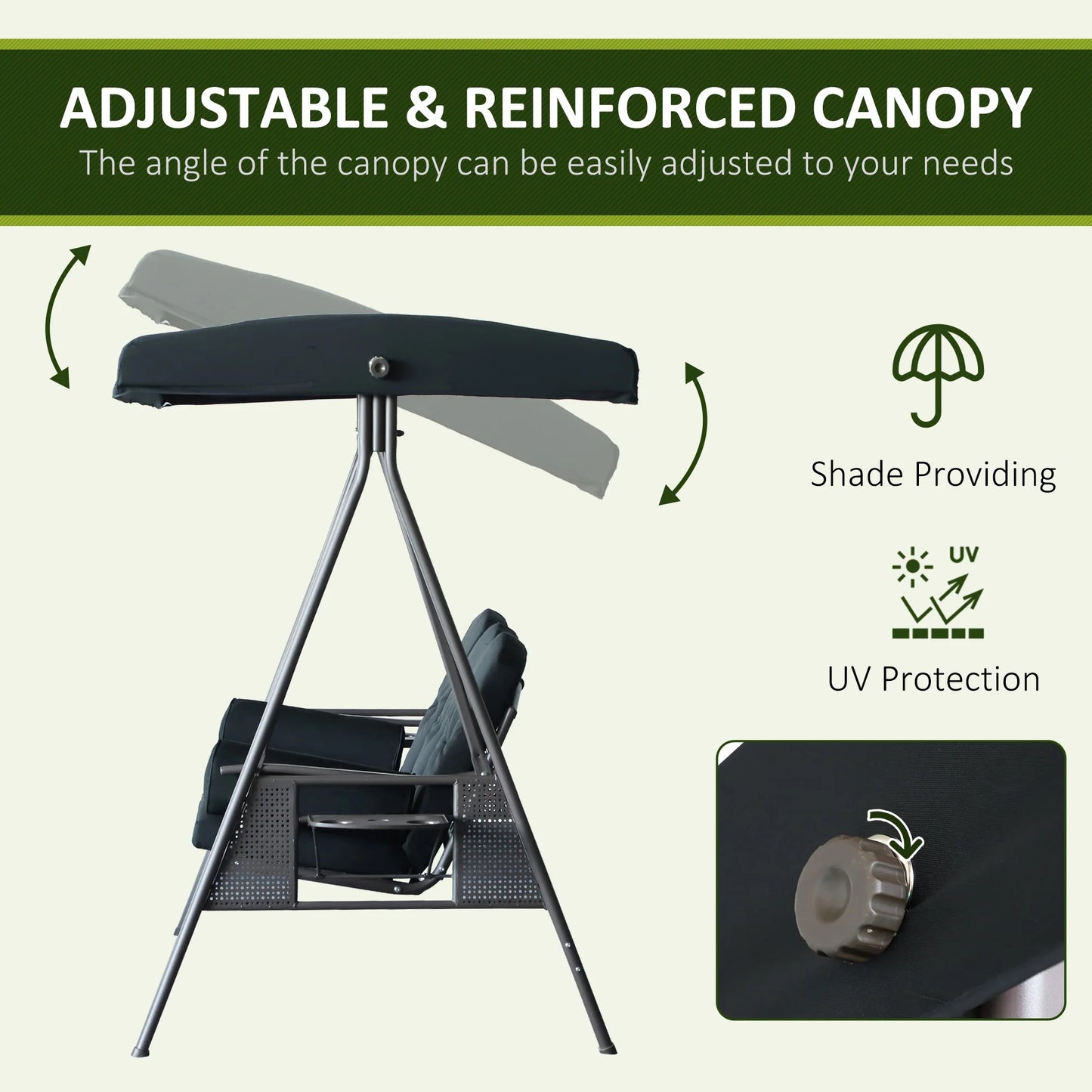 3-Person Outdoor Canopy Patio