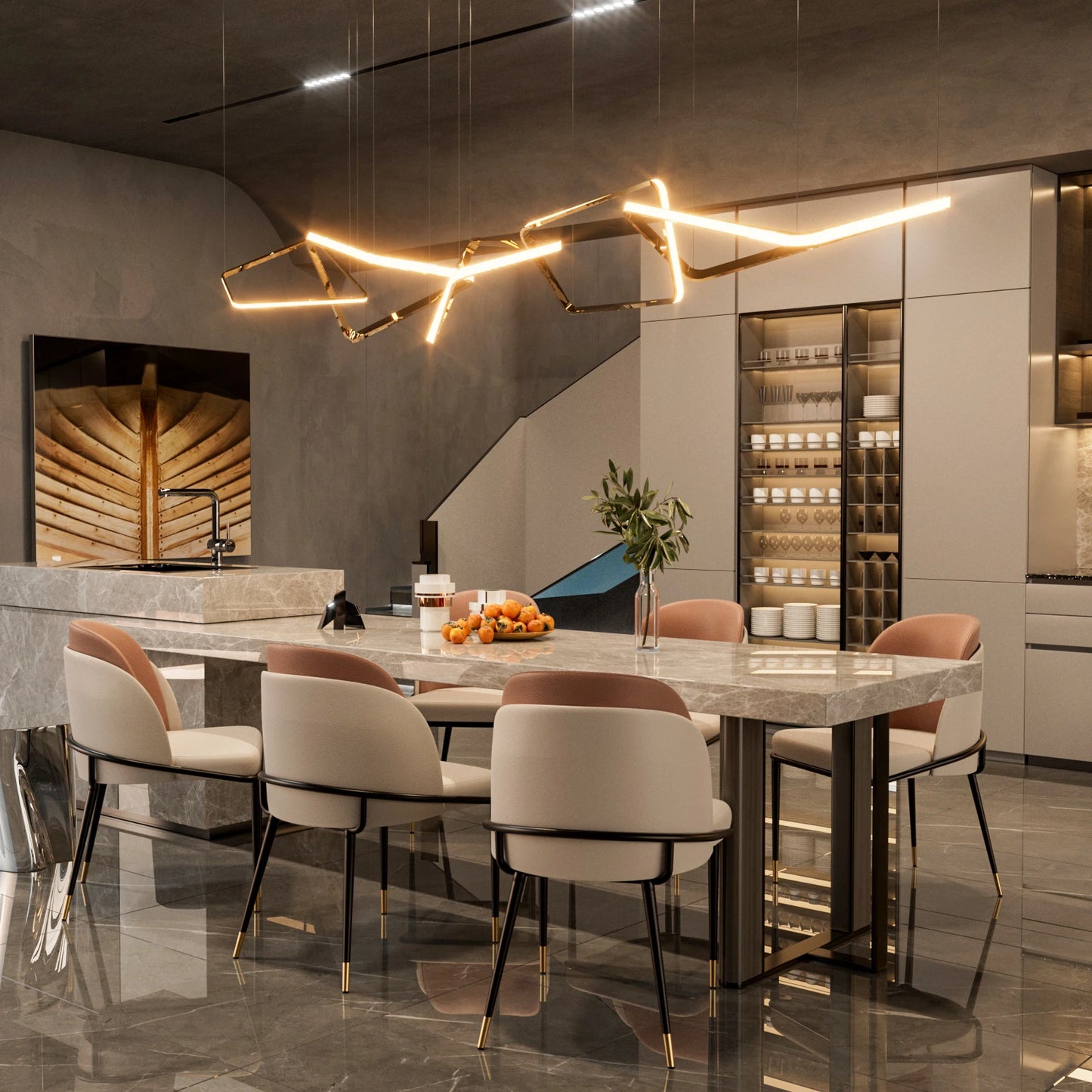 Faux Leather Dining Chairs