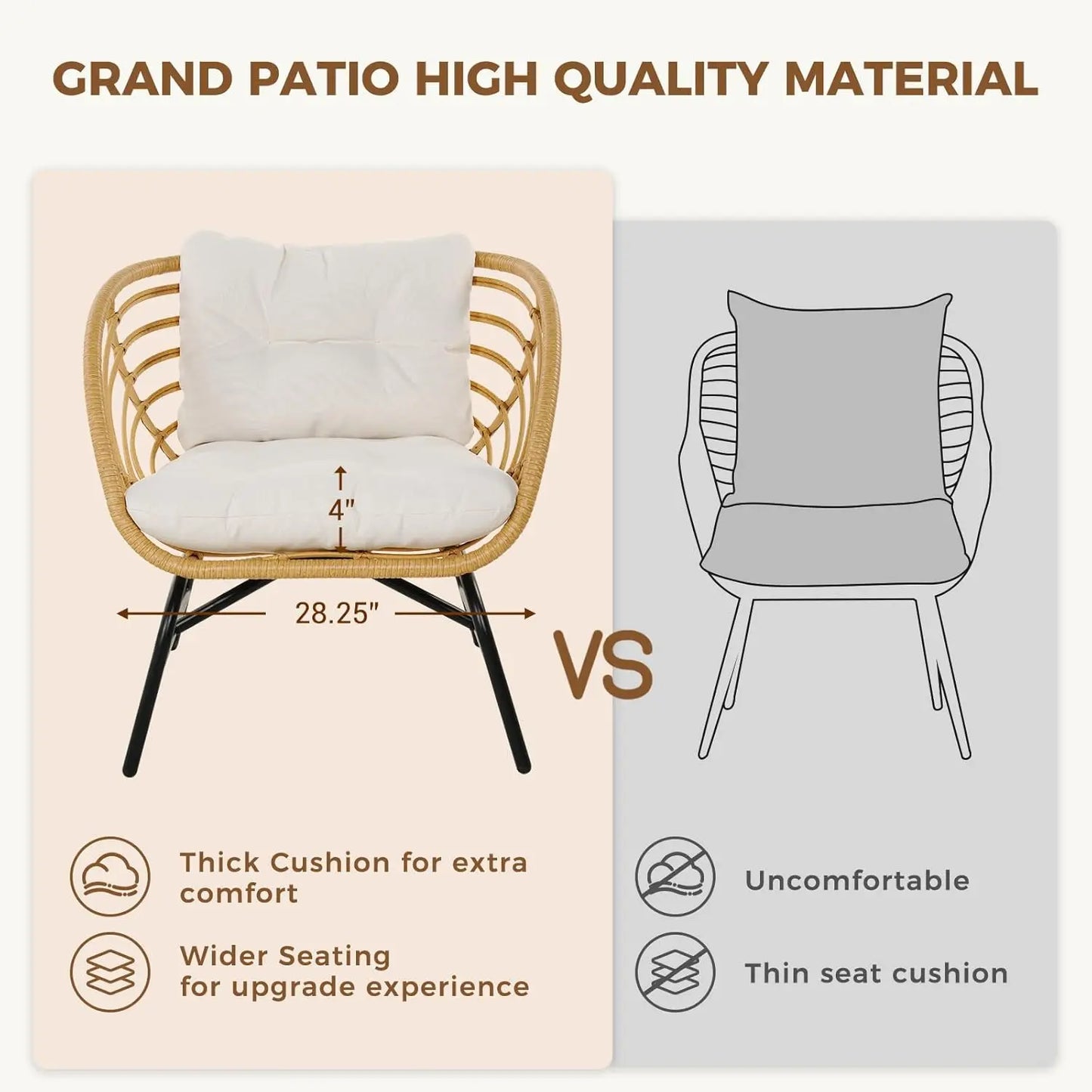 3-Piece Outdoor Furniture Set