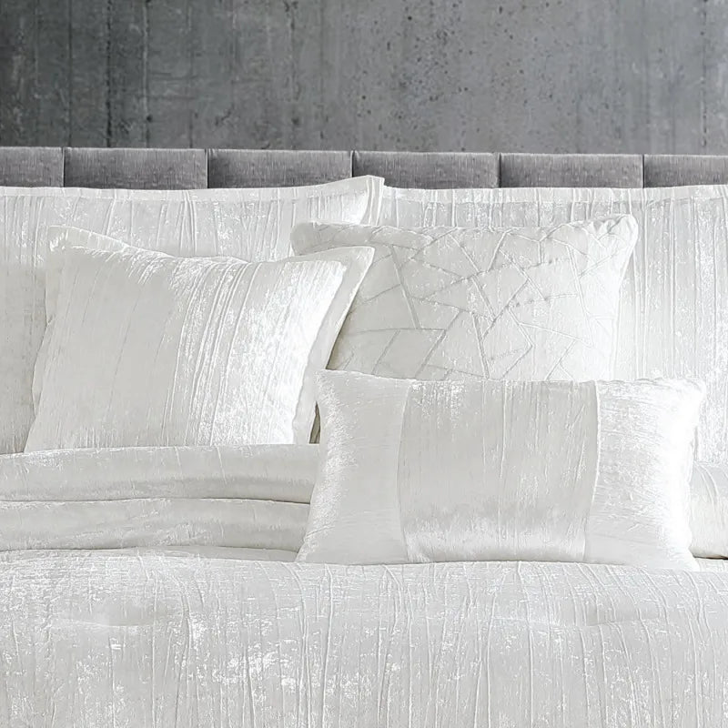 Turin 7 Piece Comforter Set White King