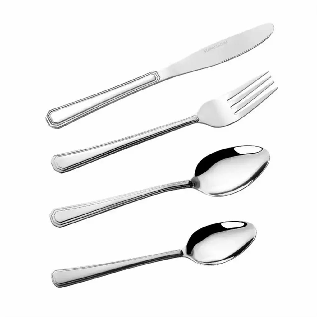 16-Pieces Luxury Premium Silverware Dinnerware Tableware Set