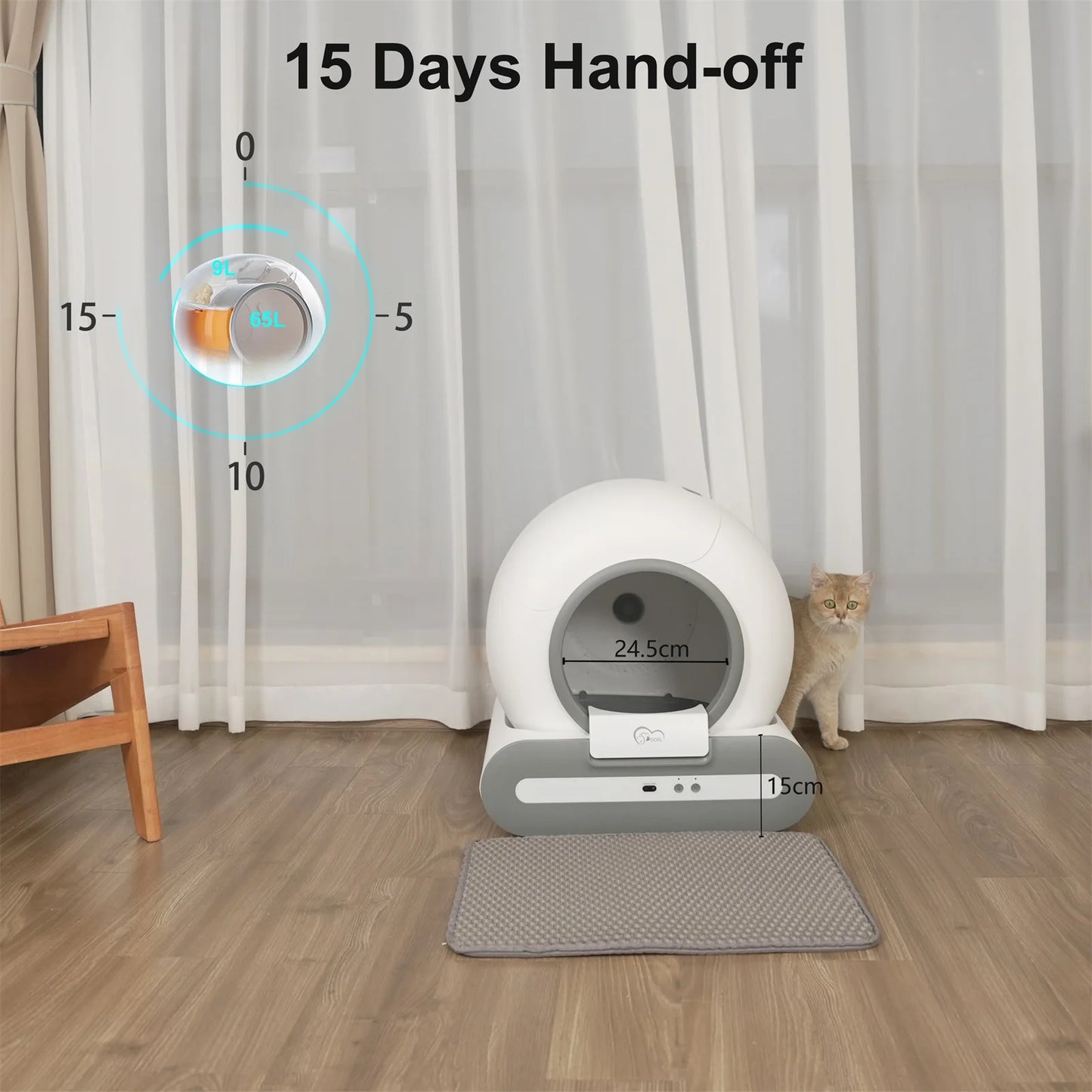 Automatic Self Cleaning Cat Litter Box