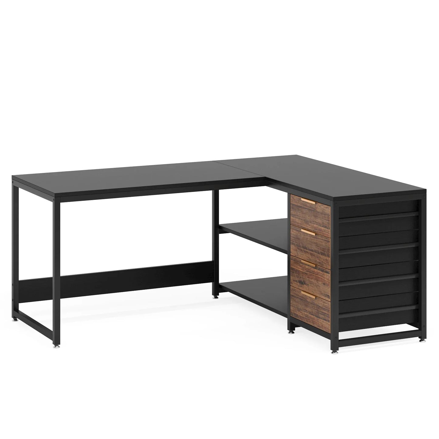Modern L-Shaped Computer Desk Corner