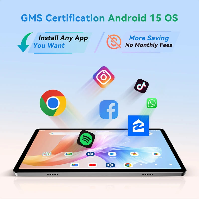 10.1" 2025 Tablet Android 15