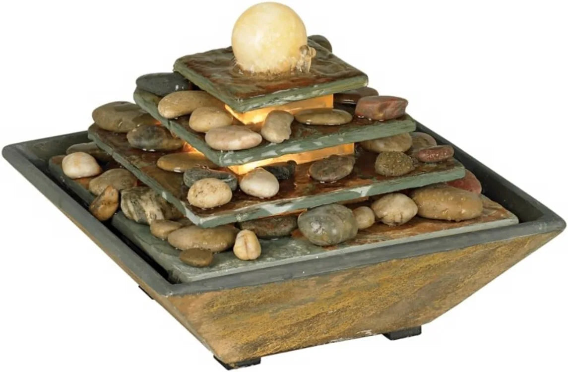 Zen Stone Feng Shui Ball Water Fountain