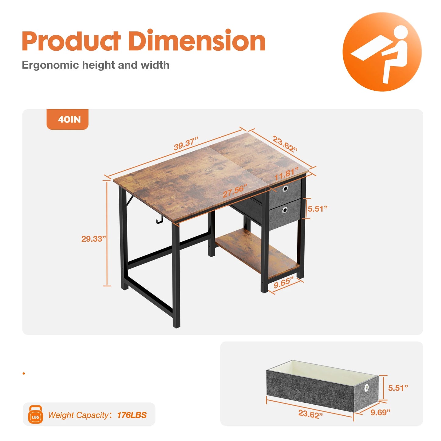 Computer Desk With Drawers