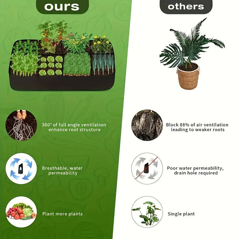 Garden Bed 3x6FT Breathable Planter