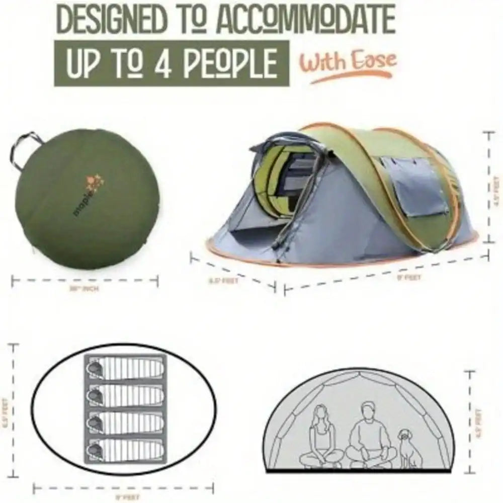 4-Person Easy Pop Up Tent