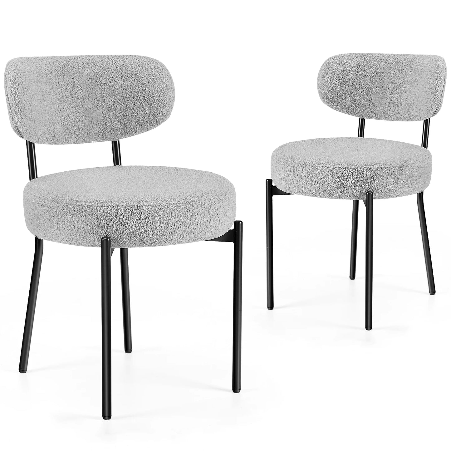 Ergonomic Round Dining Chairs Set Of 2