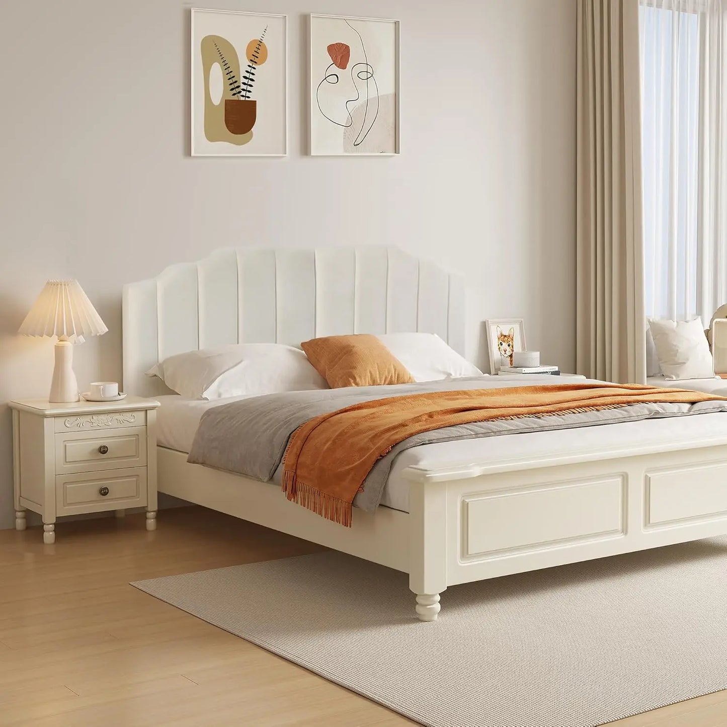 Velvet Upholstered Headboard Queen/Full Size