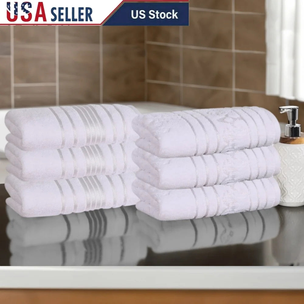 Cotton Floral Hand Towel Set