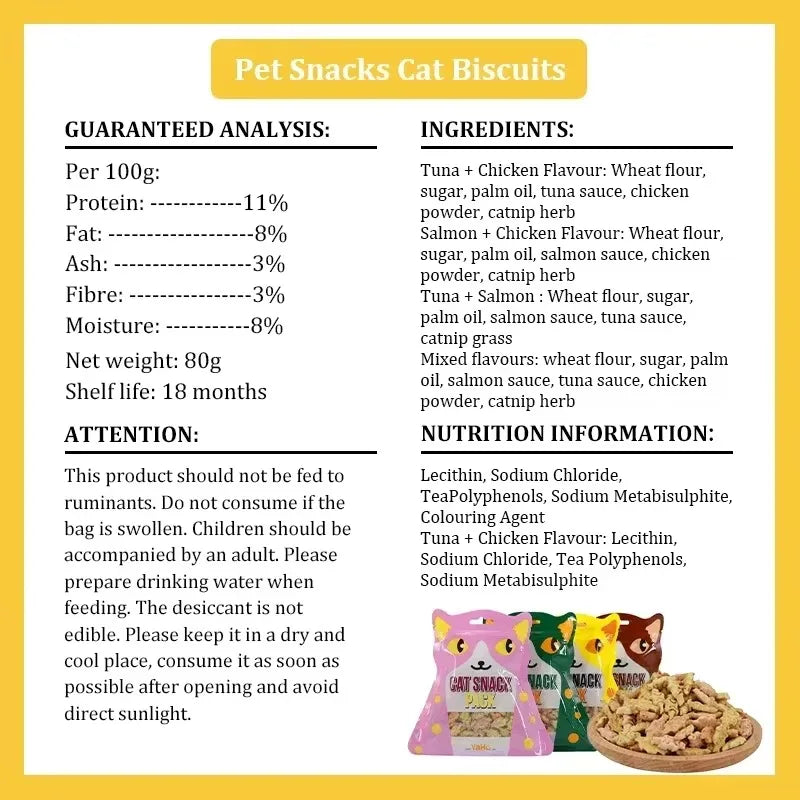 Cat Biscuits Mixed flavor Snacks