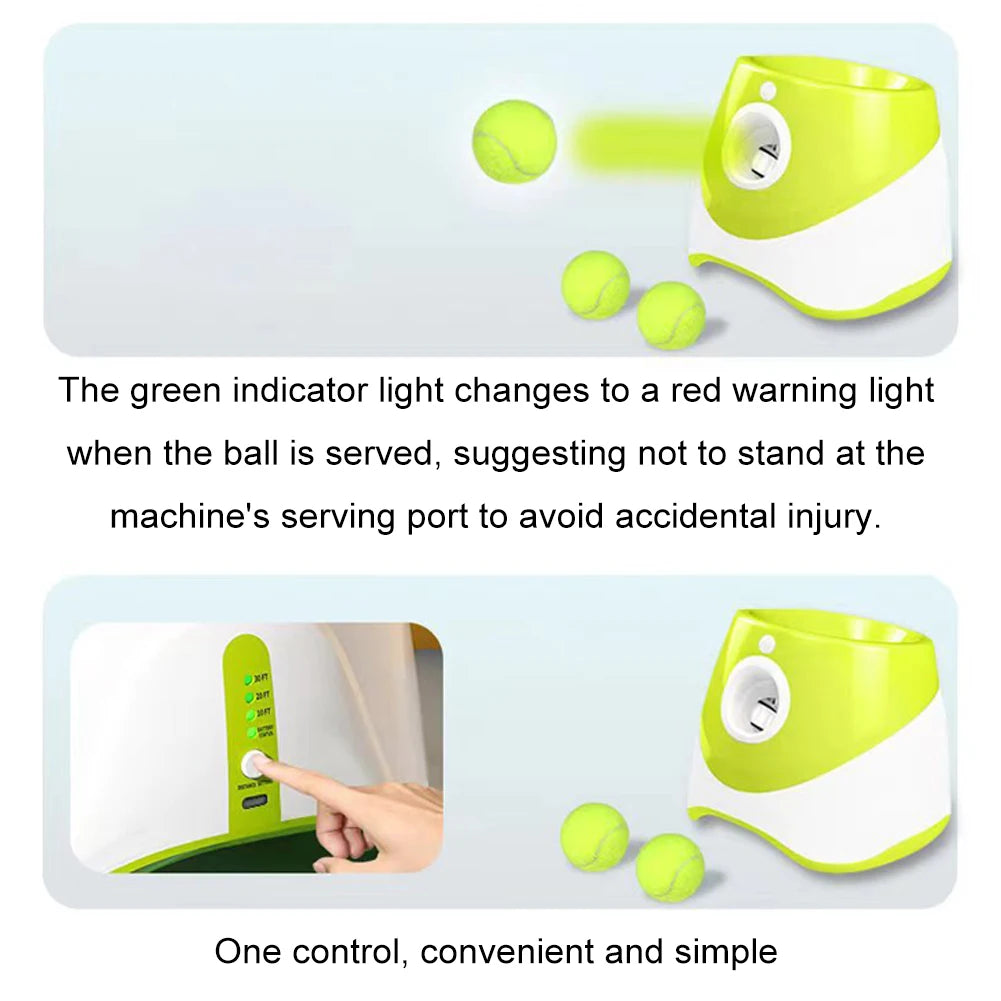 Automatic Tennis Ball Launcher Throwing Machine Catapult