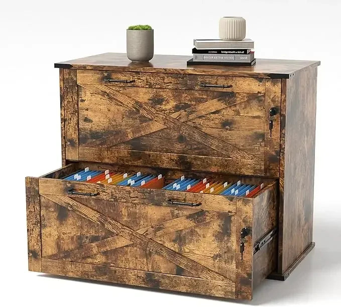 2 Drawer File Cabinet with Lock