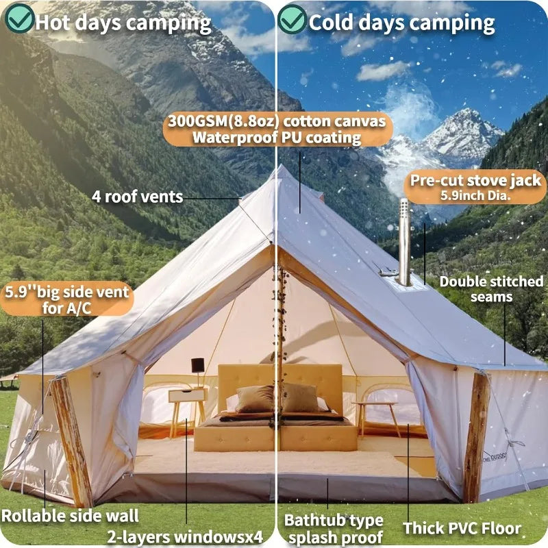 4 Season Canvas Bell Tent