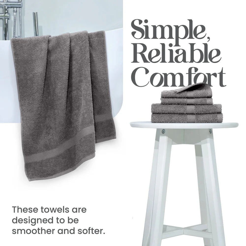 Ultra Absorbent 6-Piece Cotton Towel Set